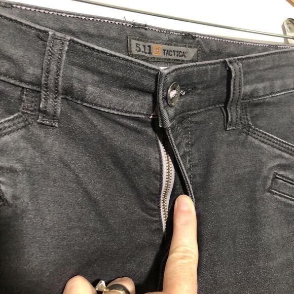 5.11 Tactical Pants Women's 8 Long Gray Defender-Flex Slim Stretch Mag Pocket - Picture 7 of 16